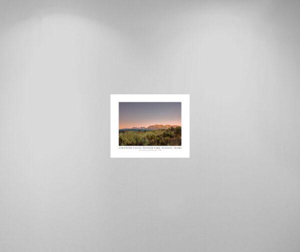 8"x10" Fine Art Print: "Sunrise in Stanley, Idaho"