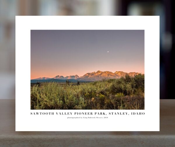 8"x10" Fine Art Print: "Sunrise in Stanley, Idaho" - Image 2