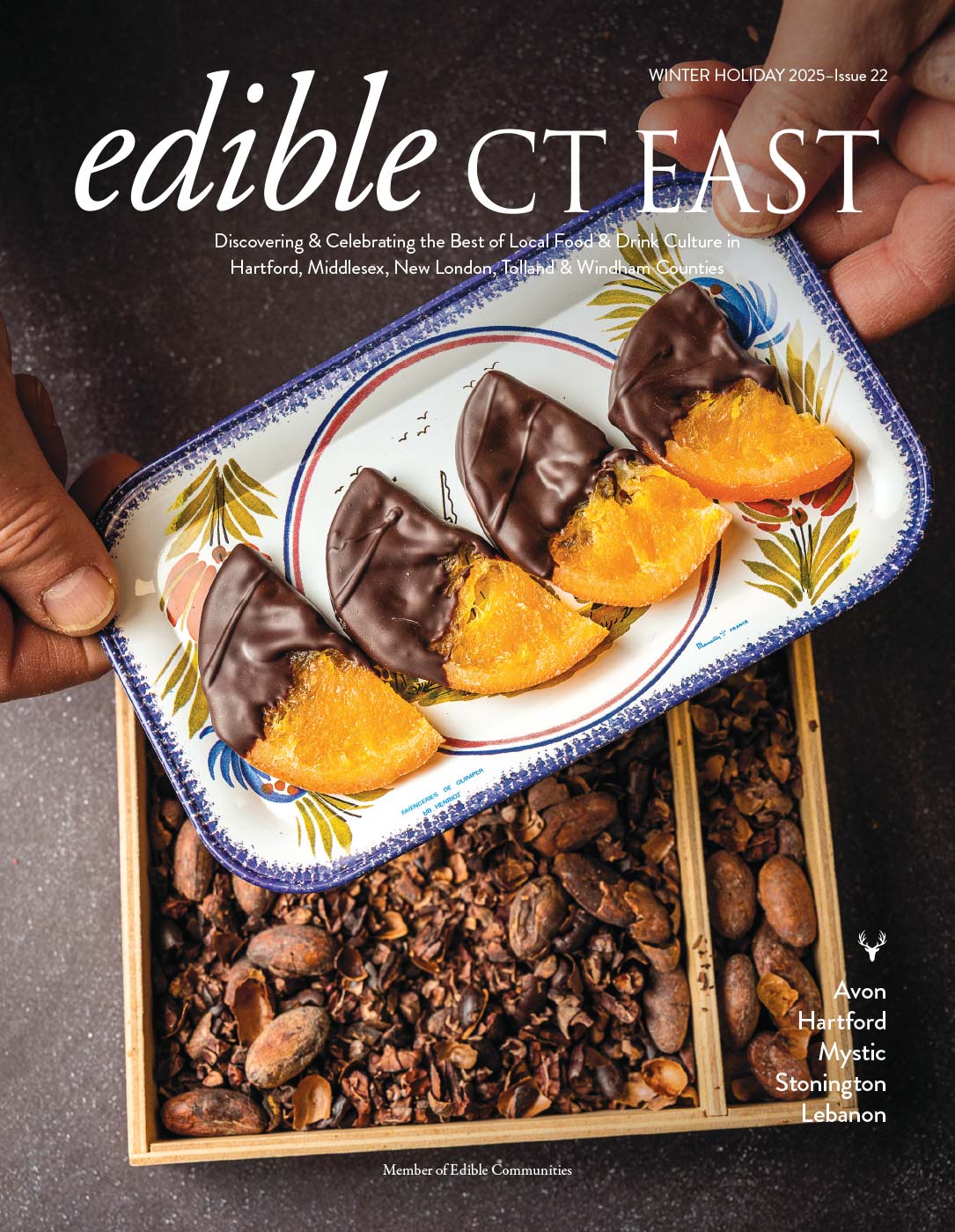 edible CT east cover of chokaico chocolate oranges